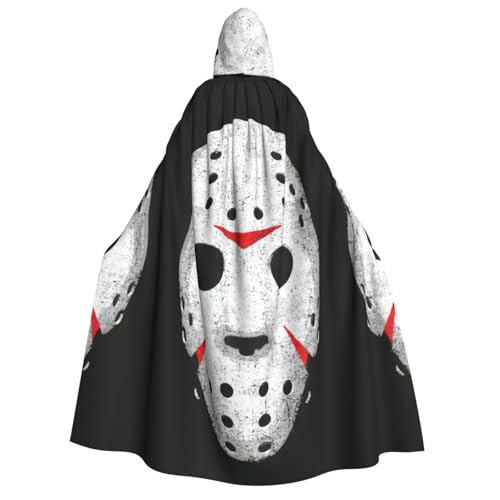 FHIZOAL Horror-Totenkopf-Umhang für Erwachsene, mit Kapuze, Vampir, Hexe, Umhang, Halloween, Weihnachten, Cosplay, Kostüme, Themenpartys FHIZOAL Horror-Totenkopf-Umhang für Erwachsene, mit Kapuze, Vampir, Hexe, Umhang, Halloween, Weihnachten, Cosplay, Kostüme, Themenpartys von FHIZOAL