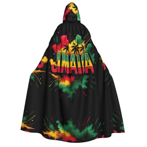 FHIZOAL Jamaica Colorf Kapuzenumhang für Erwachsene, Vampir-Hexenumhang, Halloween, Weihnachten, Cosplay, Kostüme, Themenpartys FHIZOAL Jamaica Colorf Kapuzenumhang für Erwachsene, Vampir-Hexenumhang, Halloween, Weihnachten, Cosplay, Kostüme, Themenpartys von FHIZOAL