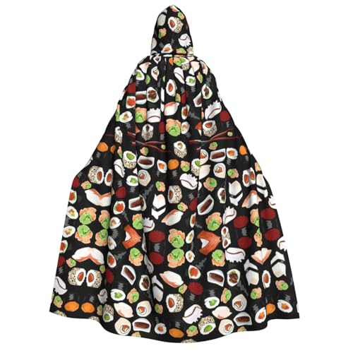 FHIZOAL Japanischer Sushi-Umhang für Erwachsene, mit Kapuze, Vampir, Hexe, Umhang, Halloween, Weihnachten, Cosplay, Kostüme, Themenpartys FHIZOAL Japanischer Sushi-Umhang für Erwachsene, mit Kapuze, Vampir, Hexe, Umhang, Halloween, Weihnachten, Cosplay, Kostüme, Themenpartys von FHIZOAL