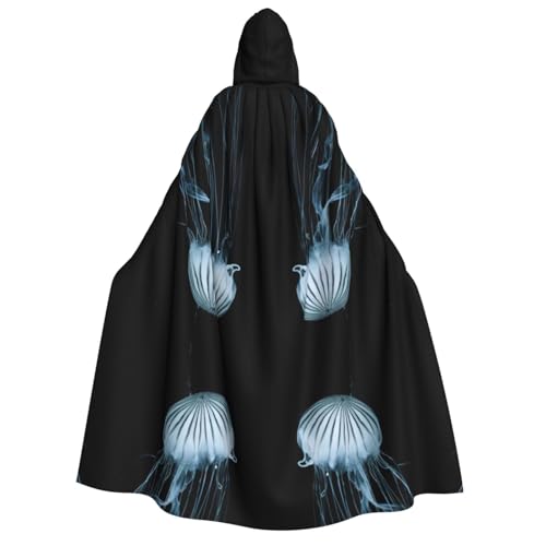 FHIZOAL Jellyfish Kapuzenumhang für Erwachsene, Vampir-Hexenumhang, Halloween, Weihnachten, Cosplay, Kostüme, Themenpartys FHIZOAL Jellyfish Kapuzenumhang für Erwachsene, Vampir-Hexenumhang, Halloween, Weihnachten, Cosplay, Kostüme, Themenpartys von FHIZOAL