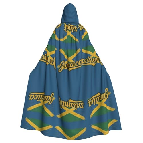 FHIZOAL Kapuzenmantel mit Jamaikanischem Muster, für Halloween, Weihnachten, Hexe, Vampire, Sensenmann, Kostüm, Cosplay, Party FHIZOAL Kapuzenmantel mit Jamaikanischem Muster, für Halloween, Weihnachten, Hexe, Vampire, Sensenmann, Kostüm, Cosplay, Party von FHIZOAL