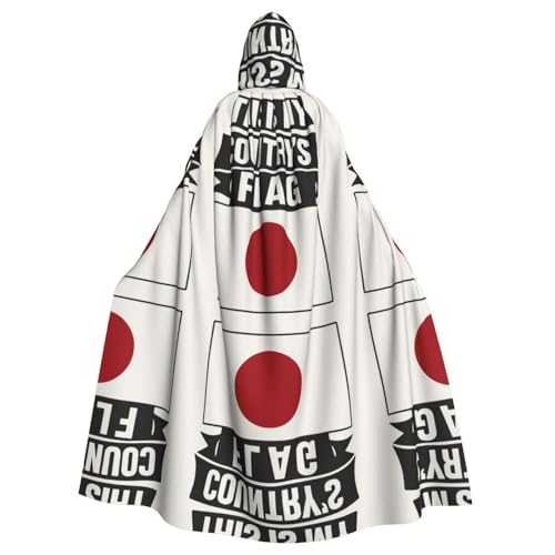 FHIZOAL Kapuzenmantel mit japanischer Flagge, Halloween, Weihnachten, Hexe, Vampire, Sensenmann, Kostüm, Cosplay, Party FHIZOAL Kapuzenmantel mit japanischer Flagge, Halloween, Weihnachten, Hexe, Vampire, Sensenmann, Kostüm, Cosplay, Party von FHIZOAL