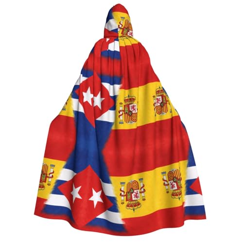 FHIZOAL Kuba und Spanien Kapuzenumhang für Erwachsene, Vampir-Hexenumhang, Halloween, Weihnachten, Cosplay, Kostüme, Themenpartys FHIZOAL Kuba und Spanien Kapuzenumhang für Erwachsene, Vampir-Hexenumhang, Halloween, Weihnachten, Cosplay, Kostüme, Themenpartys von FHIZOAL