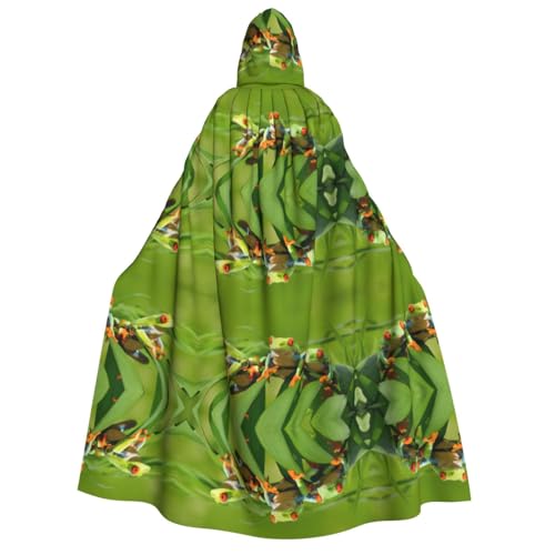 FHIZOAL Lustige Frösche mit Kapuze für Erwachsene, Vampir-Hexenumhang, Halloween, Weihnachten, Cosplay, Kostüme, Themenpartys FHIZOAL Lustige Frösche mit Kapuze für Erwachsene, Vampir-Hexenumhang, Halloween, Weihnachten, Cosplay, Kostüme, Themenpartys von FHIZOAL