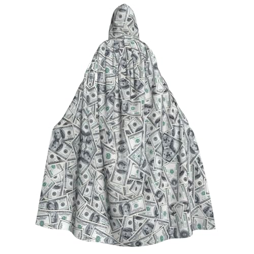 FHIZOAL Lustiger Dollar Money Kapuzenumhang für Erwachsene, Vampir-Hexenumhang, Halloween, Weihnachten, Cosplay, Kostüme, Themenpartys FHIZOAL Lustiger Dollar Money Kapuzenumhang für Erwachsene, Vampir-Hexenumhang, Halloween, Weihnachten, Cosplay, Kostüme, Themenpartys von FHIZOAL