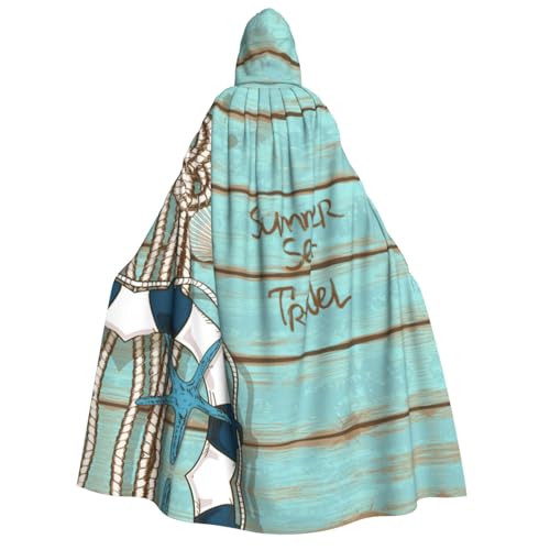 FHIZOAL Marine Life Sea Deck Erwachsene Kapuzenumhang Vampir Hexe Umhang Halloween Weihnachten Cosplay Kostüme Themenpartys FHIZOAL Marine Life Sea Deck Erwachsene Kapuzenumhang Vampir Hexe Umhang Halloween Weihnachten Cosplay Kostüme Themenpartys von FHIZOAL