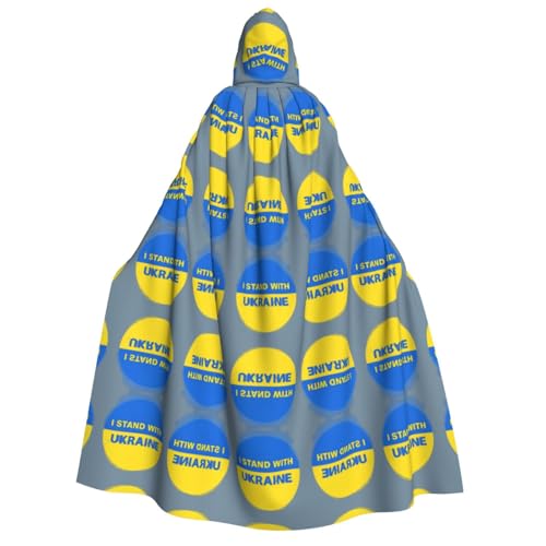 FHIZOAL Mit Ukraine Kapuzenumhang für Erwachsene, Vampir-Hexenumhang, Halloween, Weihnachten, Cosplay, Kostüme, Themenpartys FHIZOAL Mit Ukraine Kapuzenumhang für Erwachsene, Vampir-Hexenumhang, Halloween, Weihnachten, Cosplay, Kostüme, Themenpartys von FHIZOAL
