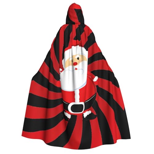 FHIZOAL Niedlicher Weihnachtsmann-Umhang mit Kapuze, Vampir-Hexen-Umhang, Halloween, Weihnachten, Cosplay, Kostüme, Themenpartys von FHIZOAL