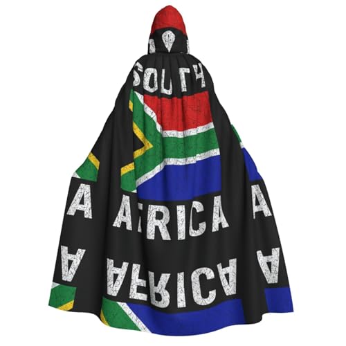 FHIZOAL Südafrika Kapuzenumhang für Erwachsene, Vampir-Hexenumhang, Halloween, Weihnachten, Cosplay, Kostüme, Themenpartys von FHIZOAL