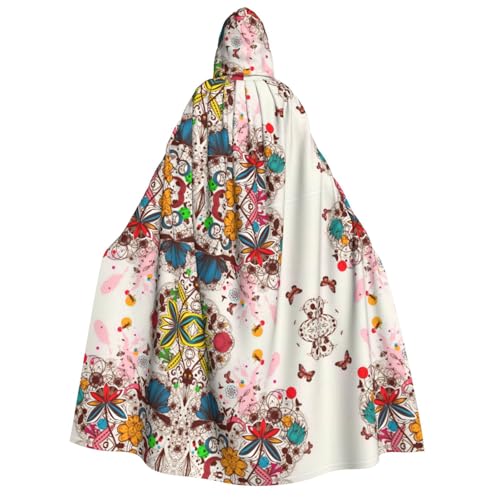 FHIZOAL Umhang mit Kapuze, bunt, Blume, Schmetterling, Erwachsene, Vampir, Hexe, Umhang, Halloween, Weihnachten, Cosplay, Kostüme, Themenpartys FHIZOAL Umhang mit Kapuze, bunt, Blume, Schmetterling, Erwachsene, Vampir, Hexe, Umhang, Halloween, Weihnachten, Cosplay, Kostüme, Themenpartys von FHIZOAL