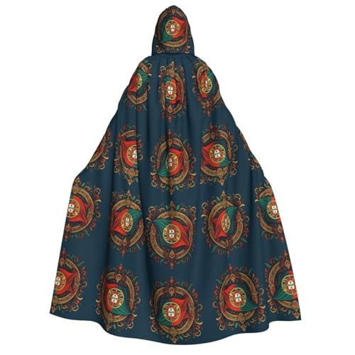 FHIZOAL Umhang mit Kapuze für Erwachsene, Motiv: Portugal-Flagge, Vampir, Hexe, Umhang, Halloween, Weihnachten, Cosplay, Kostüme, Themenpartys FHIZOAL Umhang mit Kapuze für Erwachsene, Motiv: Portugal-Flagge, Vampir, Hexe, Umhang, Halloween, Weihnachten, Cosplay, Kostüme, Themenpartys von FHIZOAL