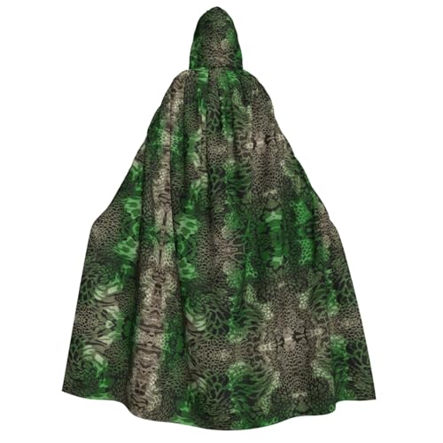 FHIZOAL Umhang mit Kapuze für Erwachsene, Motiv: grüne Schlange, Vampir, Hexe, Umhang, Halloween, Weihnachten, Cosplay, Kostüme, Themenpartys FHIZOAL Umhang mit Kapuze für Erwachsene, Motiv: grüne Schlange, Vampir, Hexe, Umhang, Halloween, Weihnachten, Cosplay, Kostüme, Themenpartys von FHIZOAL