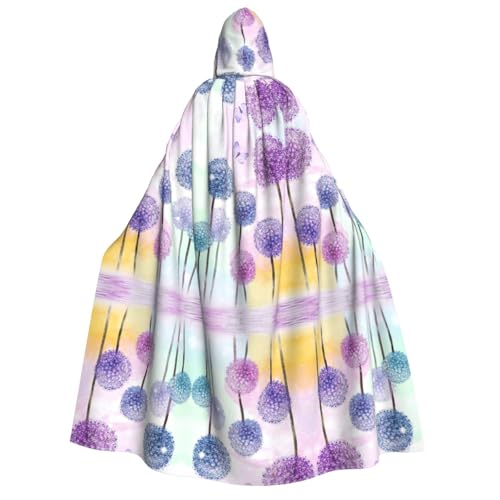 FHIZOAL Umhang mit Kapuze für Erwachsene, bunt, Blumen, violett, Schmetterling, Vampir, Hexe, Umhang, Halloween, Weihnachten, Cosplay, Kostüme, Themenpartys FHIZOAL Umhang mit Kapuze für Erwachsene, bunt, Blumen, violett, Schmetterling, Vampir, Hexe, Umhang, Halloween, Weihnachten, Cosplay, Kostüme, Themenpartys von FHIZOAL
