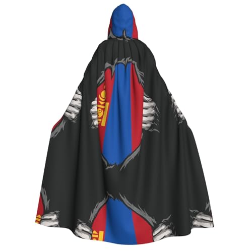FHIZOAL Umhang mit Kapuze für Erwachsene, mongolische Flagge, Vampir, Hexe, Umhang, Halloween, Weihnachten, Cosplay, Kostüme, Themenpartys FHIZOAL Umhang mit Kapuze für Erwachsene, mongolische Flagge, Vampir, Hexe, Umhang, Halloween, Weihnachten, Cosplay, Kostüme, Themenpartys von FHIZOAL
