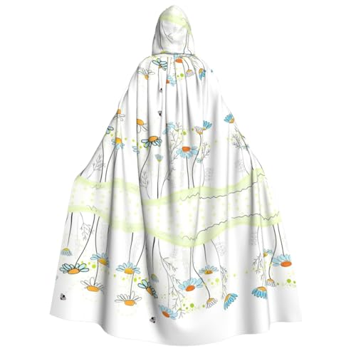 FHIZOAL Umhang mit Kapuze und Gänseblümchen-Motiv, für Erwachsene, Vampir, Hexe, Umhang, Halloween, Weihnachten, Cosplay, Kostüme, Themenpartys FHIZOAL Umhang mit Kapuze und Gänseblümchen-Motiv, für Erwachsene, Vampir, Hexe, Umhang, Halloween, Weihnachten, Cosplay, Kostüme, Themenpartys von FHIZOAL