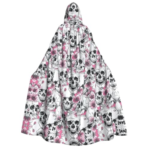 FHIZOAL Umhang mit Kapuze und Totenkopf-Motiv, für Erwachsene, Vampir, Hexe, Umhang, Halloween, Weihnachten, Cosplay, Kostüme, Themenpartys FHIZOAL Umhang mit Kapuze und Totenkopf-Motiv, für Erwachsene, Vampir, Hexe, Umhang, Halloween, Weihnachten, Cosplay, Kostüme, Themenpartys von FHIZOAL