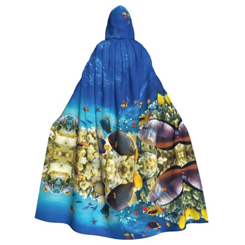 Farbenfroher Seefisch-Umhang mit Kapuze, Kapuzenmantel, Halloween, Weihnachten, Hexe, Vampire, Sensenmann, Kostüm, Cosplay, Party Farbenfroher Seefisch-Umhang mit Kapuze, Kapuzenmantel, Halloween, Weihnachten, Hexe, Vampire, Sensenmann, Kostüm, Cosplay, Party von FHIZOAL