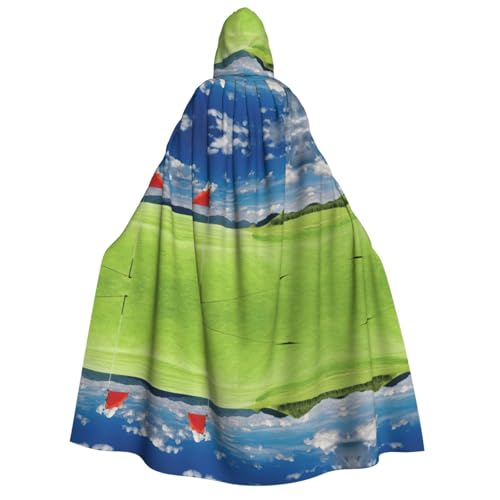 Golffeld mit Flagge im Loch, Kapuzenumhang für Erwachsene, Vampir-Hexenumhang, Halloween, Weihnachten, Cosplay, Kostüme, Themenpartys Golffeld mit Flagge im Loch, Kapuzenumhang für Erwachsene, Vampir-Hexenumhang, Halloween, Weihnachten, Cosplay, Kostüme, Themenpartys von FHIZOAL