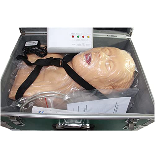 Intubation Trainingskopf Intubation Manikin, Menschliches Körpertraining Modell Krankenschwester Training Simulator mit Zahndruck Alarm Gerät für Unterricht Praxis Training von FHUILIJH
