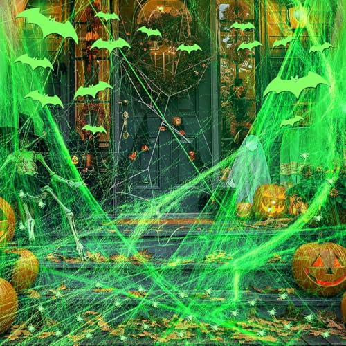 FHzytg Halloween Deko Spinnennetz Leuchtend FHzytg Halloween Deko Spinnennetz Leuchtend von FHzytg