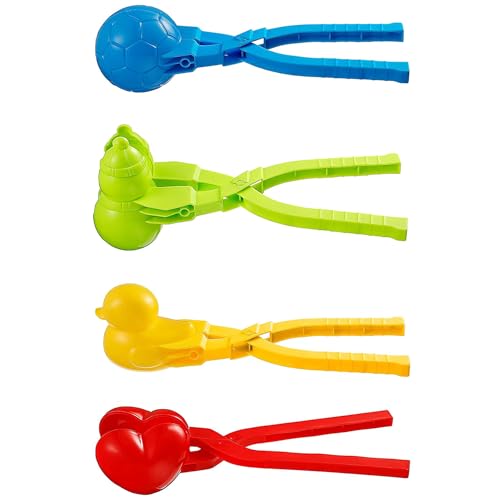 FIBOUND 4 Stück Schneeballmaschine, Plastikschneeballclip, Winter-Schneeball-Maschinen-Clip, Griff-Schneeball-Clip, Geeignet für Schneeballschlachten für Kinder und – zufällige Farben FIBOUND 4 Stück Schneeballmaschine, Plastikschneeballclip, Winter-Schneeball-Maschinen-Clip, Griff-Schneeball-Clip, Geeignet für Schneeballschlachten für Kinder und – zufällige Farben von FIBOUND