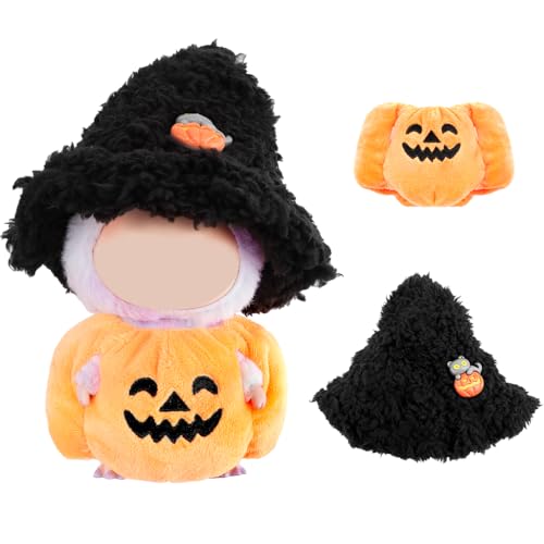 17 cm Plüschpuppen-Outfits für Blindbox-Figuren, Sommer- und Feiertagskleidung zum Spielen oder Ausstellen, Puppe Nicht enthalten (Halloween) von FIDWALL
