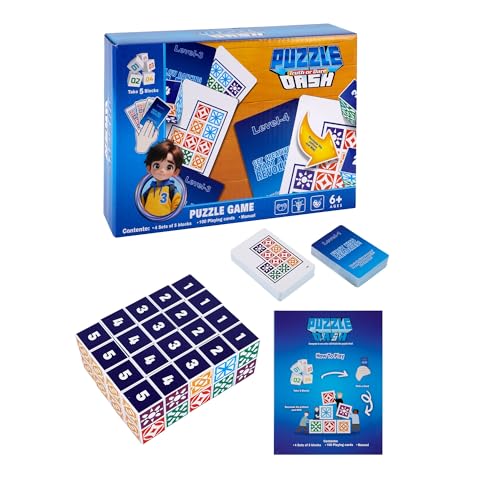 FIENZA Familienbrettspiel für Kinder und Erwachsene, Block-Puzzlespiele für Jungen und Mädchen im Alter von 4–8 und 8–12 Jahren, Karten-Matching-Puzzles für 2+ Spieler für Kinder ab 3 Jahren (Blau) FIENZA Familienbrettspiel für Kinder und Erwachsene, Block-Puzzlespiele für Jungen und Mädchen im Alter von 4–8 und 8–12 Jahren, Karten-Matching-Puzzles für 2+ Spieler für Kinder ab 3 Jahren (Blau) von FIENZA