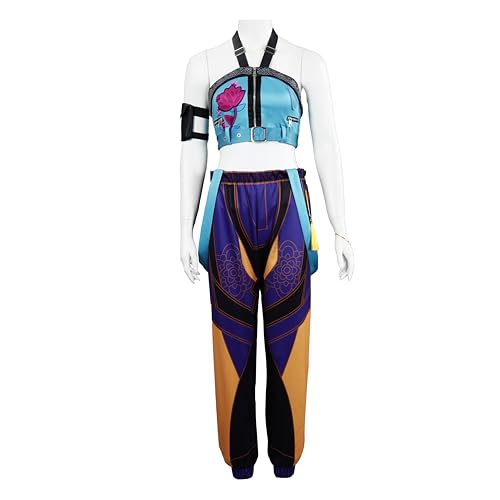 FIENZA Pop Demon Hunter Kostüm Kinder, Rumi Zoey Cosplay Kostüm,Popsängerin Stickerei Mantel Top Shorts Halskette Quaste Anhänger 5-teiliges Rumi Tanz Bühnenoutfit Set FIENZA Pop Demon Hunter Kostüm Kinder, Rumi Zoey Cosplay Kostüm,Popsängerin Stickerei Mantel Top Shorts Halskette Quaste Anhänger 5-teiliges Rumi Tanz Bühnenoutfit Set von FIENZA