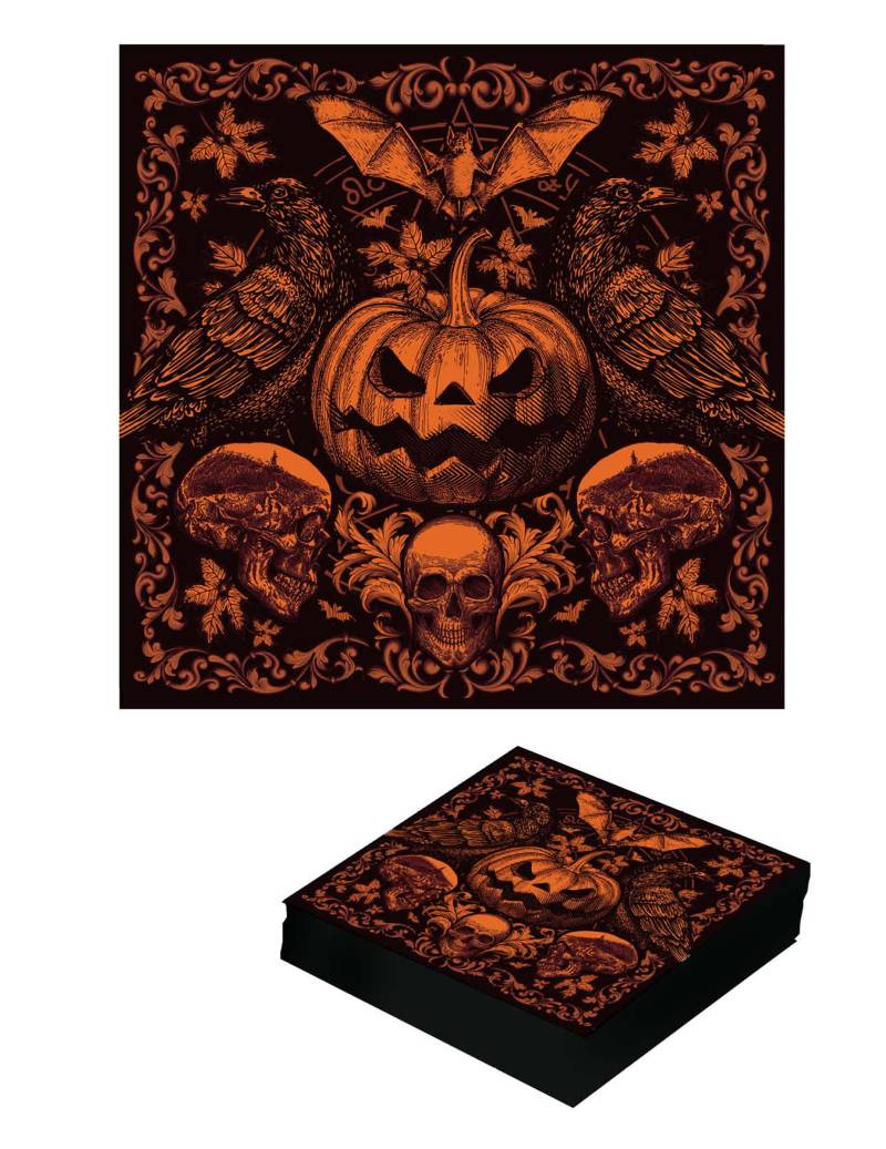 20 Servietten Halloween Party 16 x 16 cm von FIESTAS GUIRCA, S.L.