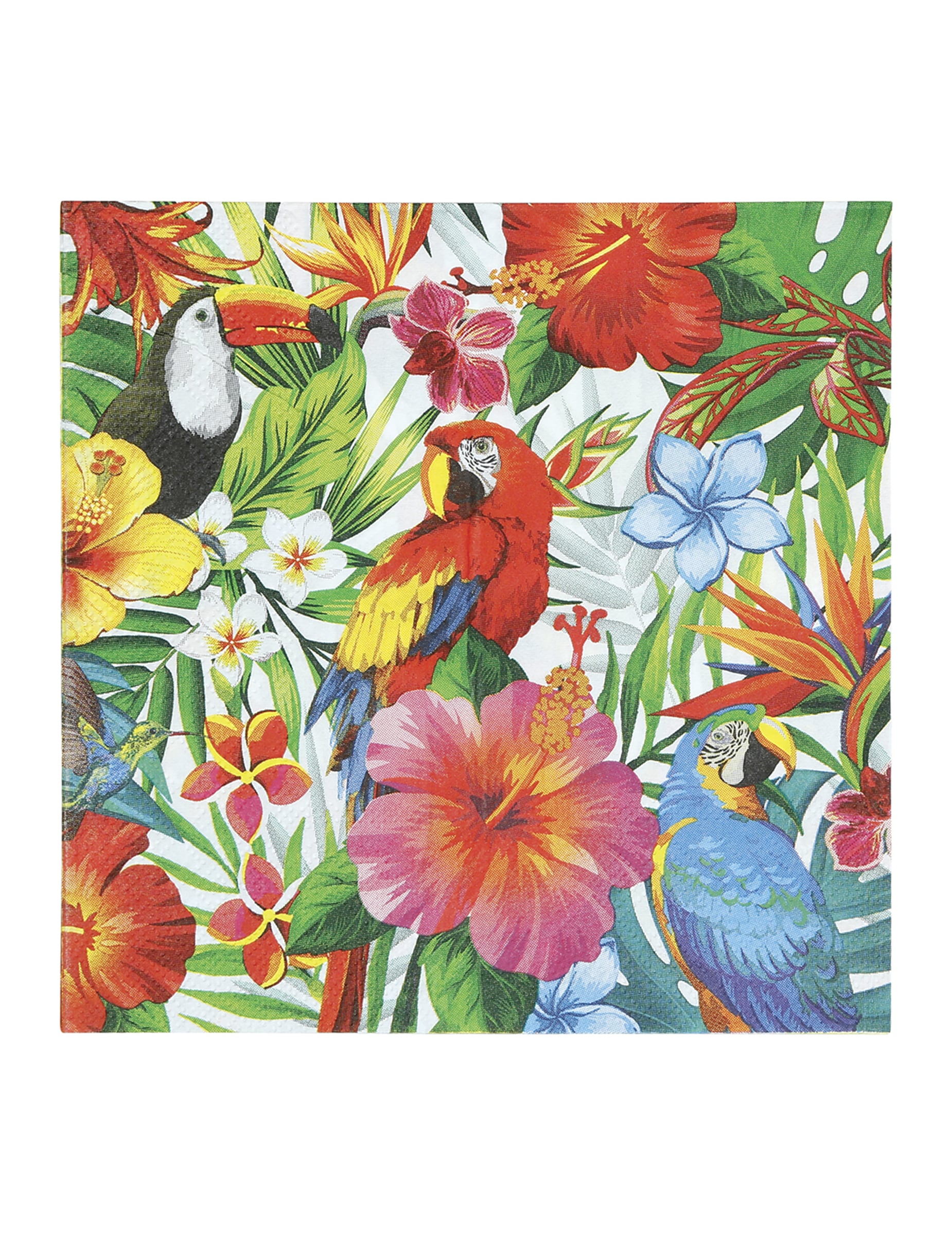 20 Servietten Tropische Vögel 33 cm von FIESTAS GUIRCA, S.L.