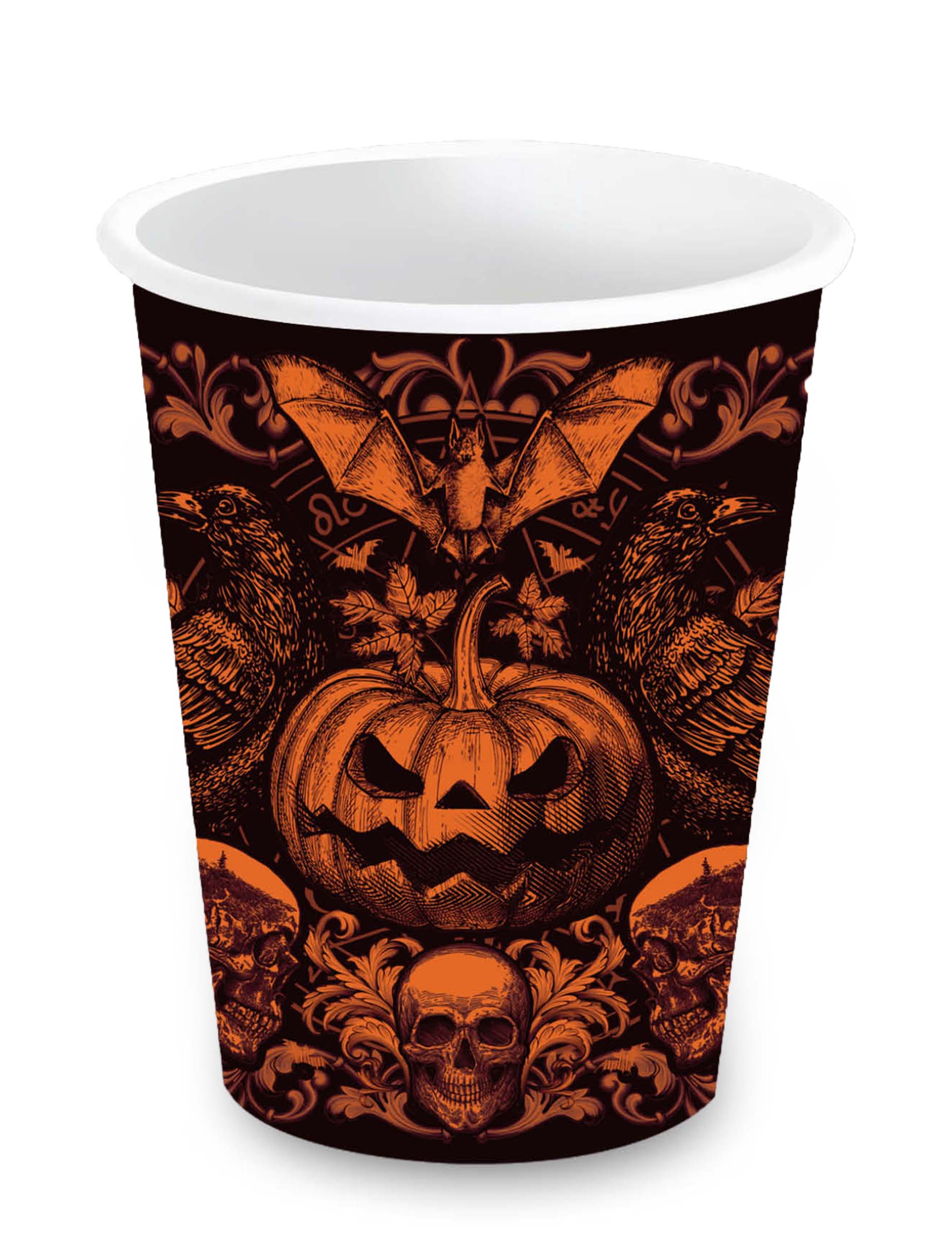 6 Halloween Becher Kürbismotif 240 ml 6 Halloween Becher Kürbismotif 240 ml von FIESTAS GUIRCA, S.L.