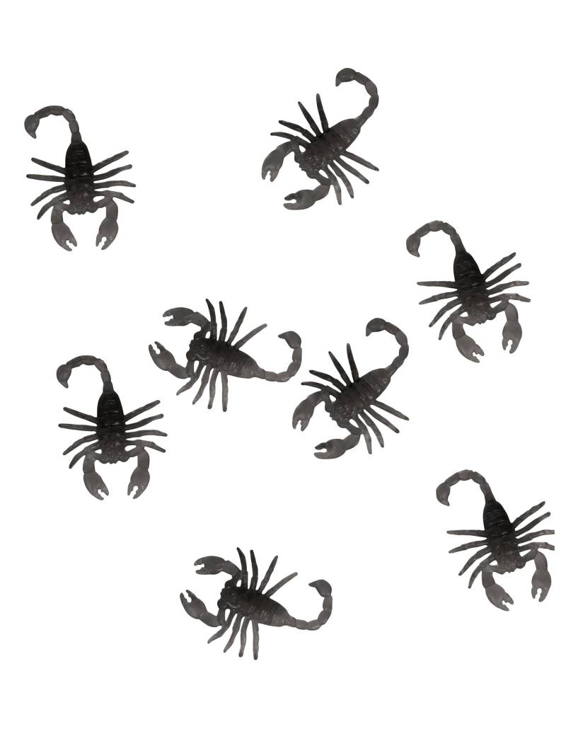 8 schwarze Skorpione a 6 cm Halloween Deko 8 schwarze Skorpione a 6 cm Halloween Deko von FIESTAS GUIRCA, S.L.