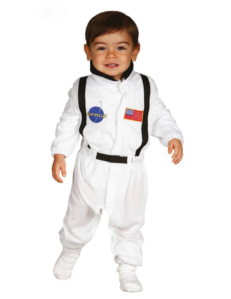 Astronaut-Kostüm für Kinder Kinder-Karneval-Kostüm weiss-schwarz von FIESTAS GUIRCA, S.L.