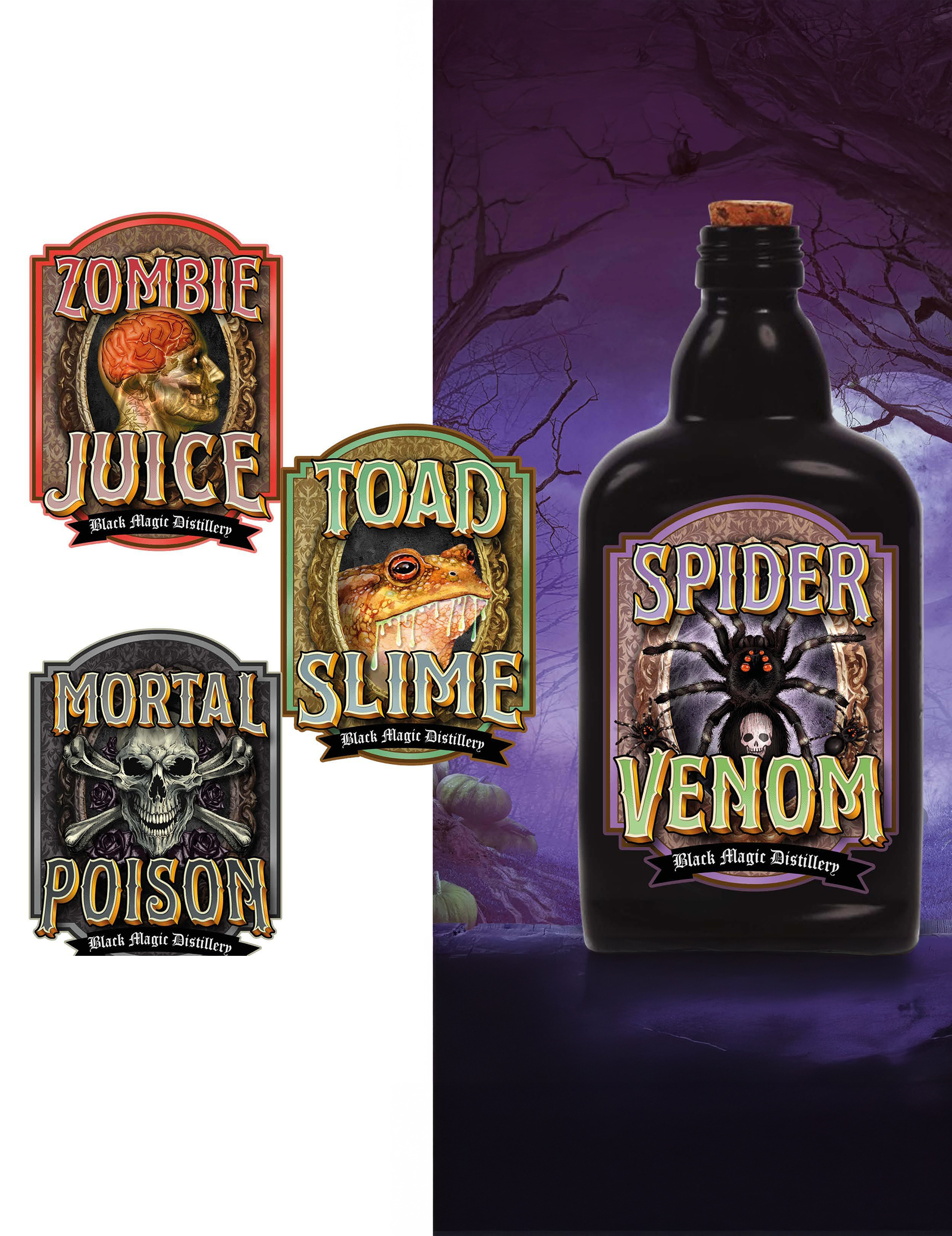 Aufkleber Gift für Flaschen 9 x 11 cm Halloween Aufkleber Gift für Flaschen 9 x 11 cm Halloween von FIESTAS GUIRCA, S.L.