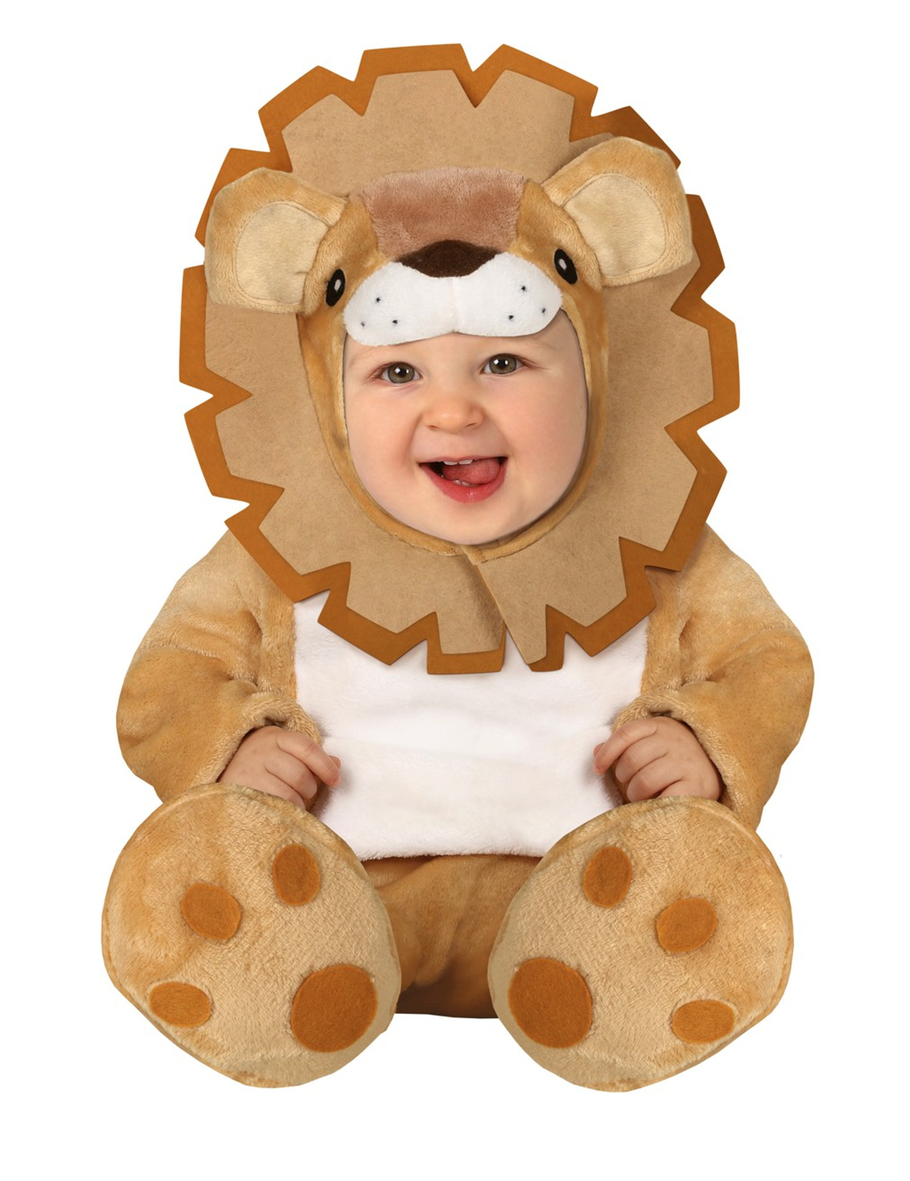 Baby-Kostüm Kleinkinder-Kostüm Löwen-Kostüm Löwenbaby Safari braun von FIESTAS GUIRCA, S.L.