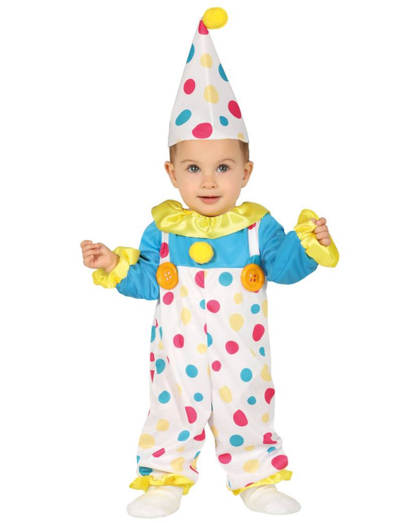 Babykostüm Clown bunt von FIESTAS GUIRCA, S.L.