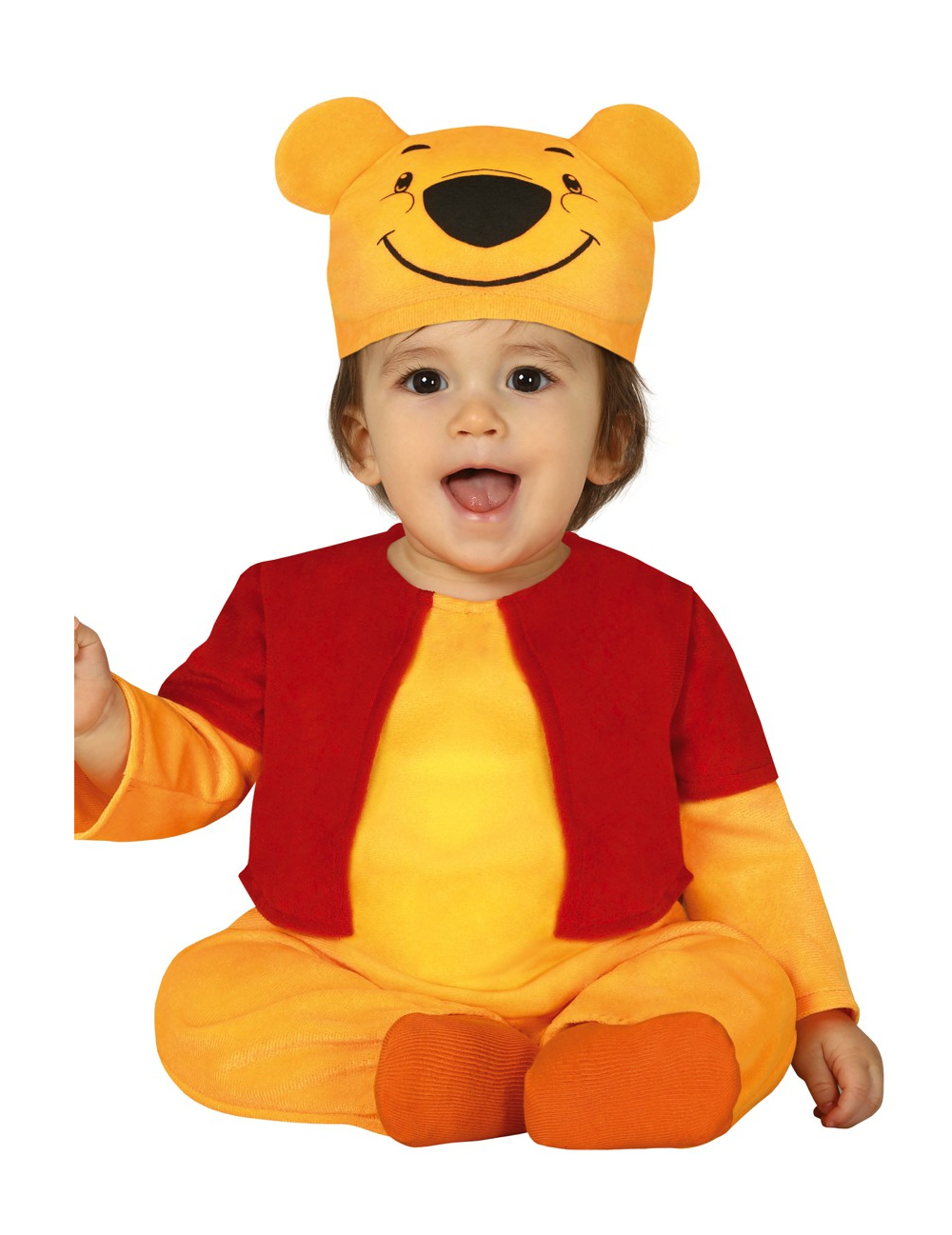 Bär-Kostüm für Babys und Kleinkinder Baby-Tier-Kostüm gelb-rot von FIESTAS GUIRCA, S.L.