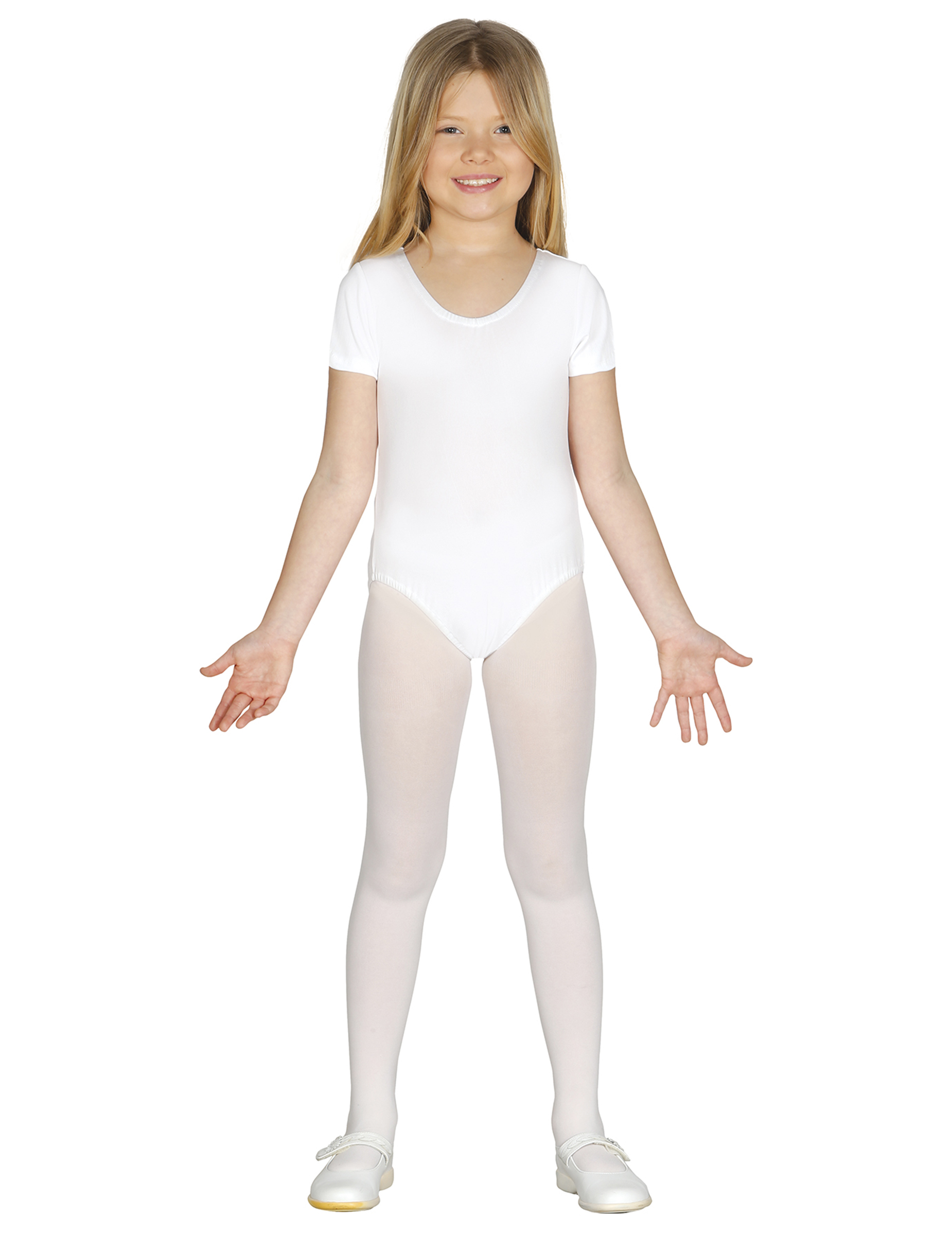 Body für Kinder Kinder-Ballet-Trikot weiß von FIESTAS GUIRCA, S.L.