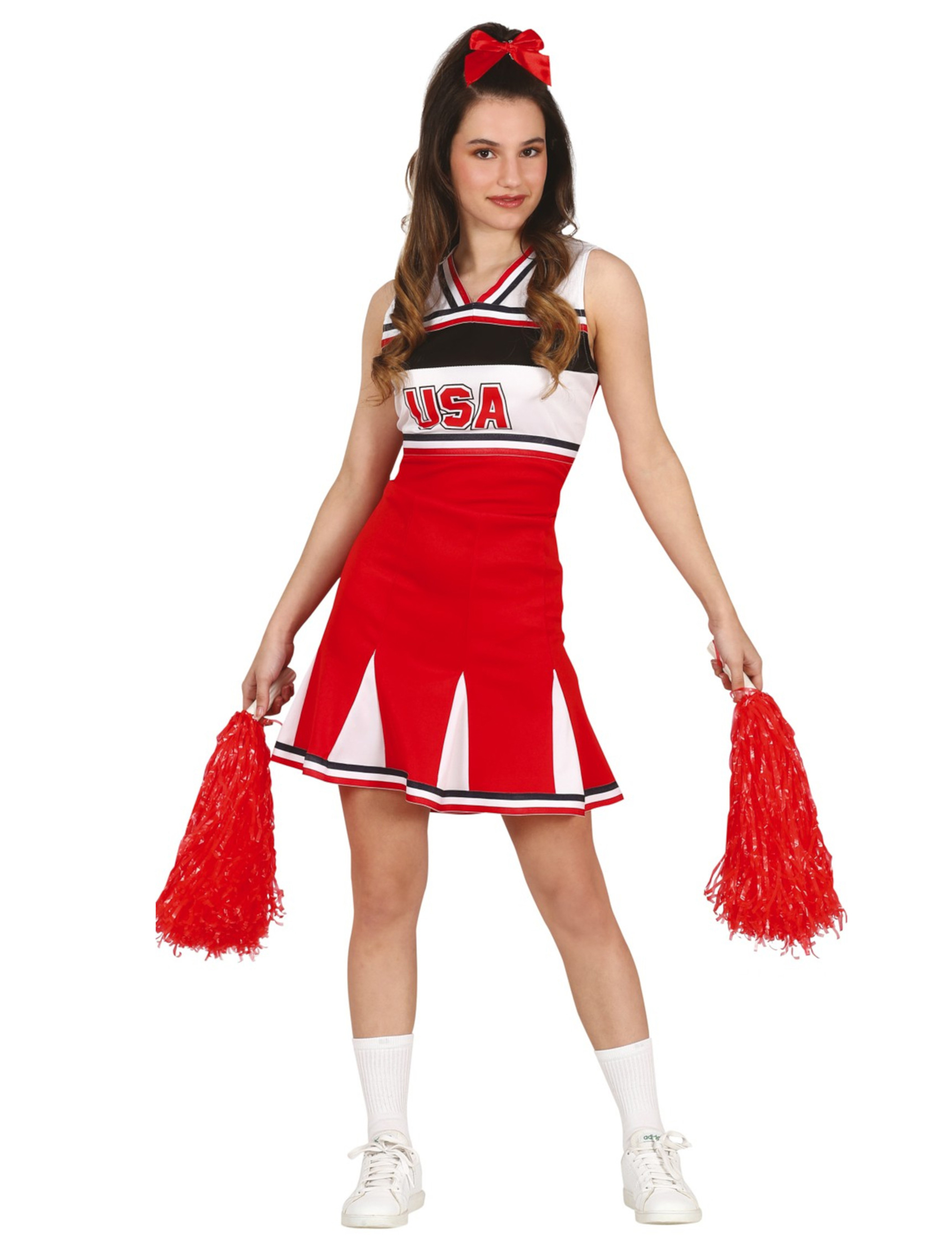 Cheerleader Kostüm rot für Damen von FIESTAS GUIRCA, S.L.