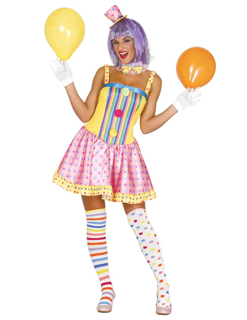 Clown-Damenkostüm Zirkus Pastell von FIESTAS GUIRCA, S.L.