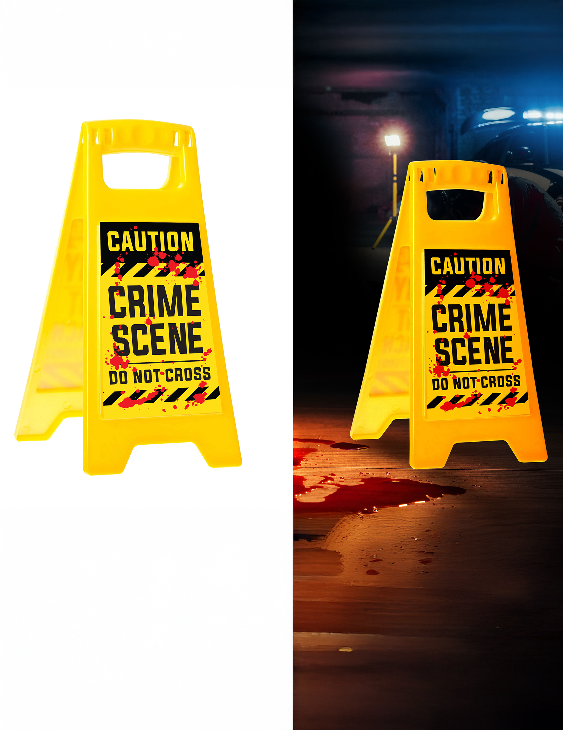 Crime Scene Deko Schild gelbe Polizeisperre für Halloween + Partydeko Crime Scene Deko Schild gelbe Polizeisperre für Halloween + Partydeko von FIESTAS GUIRCA, S.L.