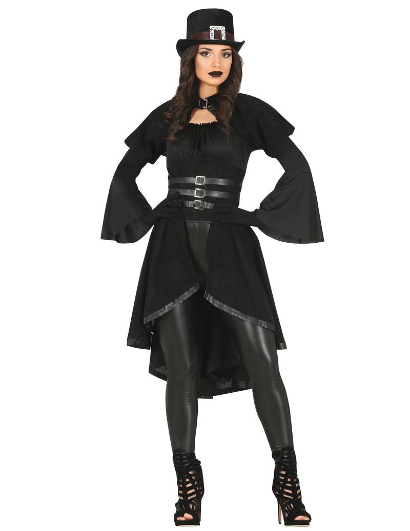 Damen Schwarzes Gothic Kostüm Damen Schwarzes Gothic Kostüm von FIESTAS GUIRCA, S.L.