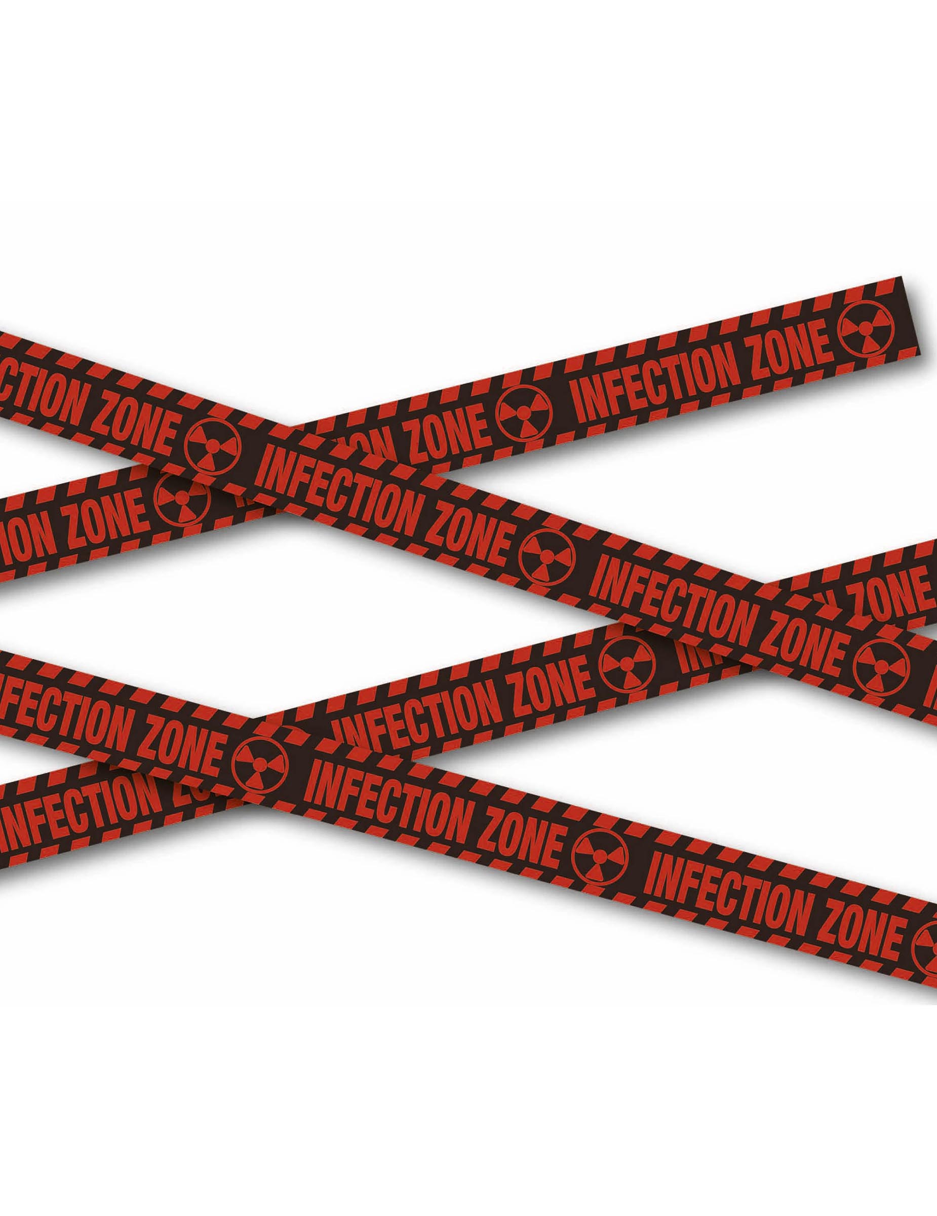 Dekorationsbanner Infection Zone 6m Warnband für Halloween Deko von FIESTAS GUIRCA, S.L.