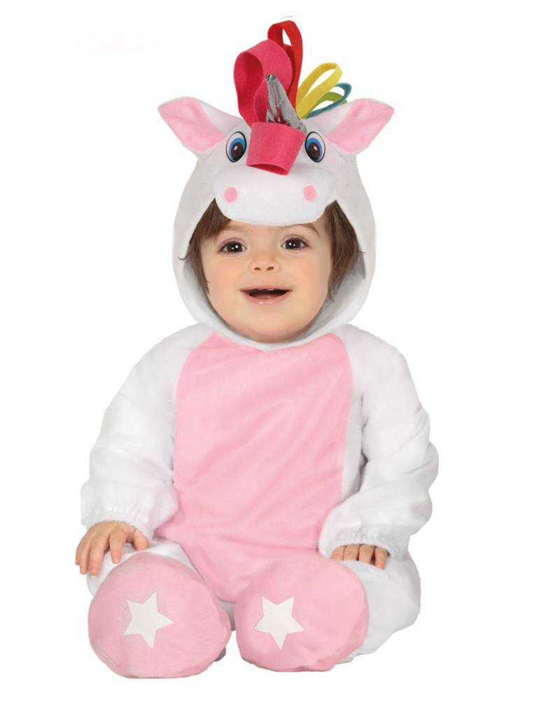 Einhorn-Kostüm für Babys Tier-Kostüm rosa-weiss von FIESTAS GUIRCA, S.L.