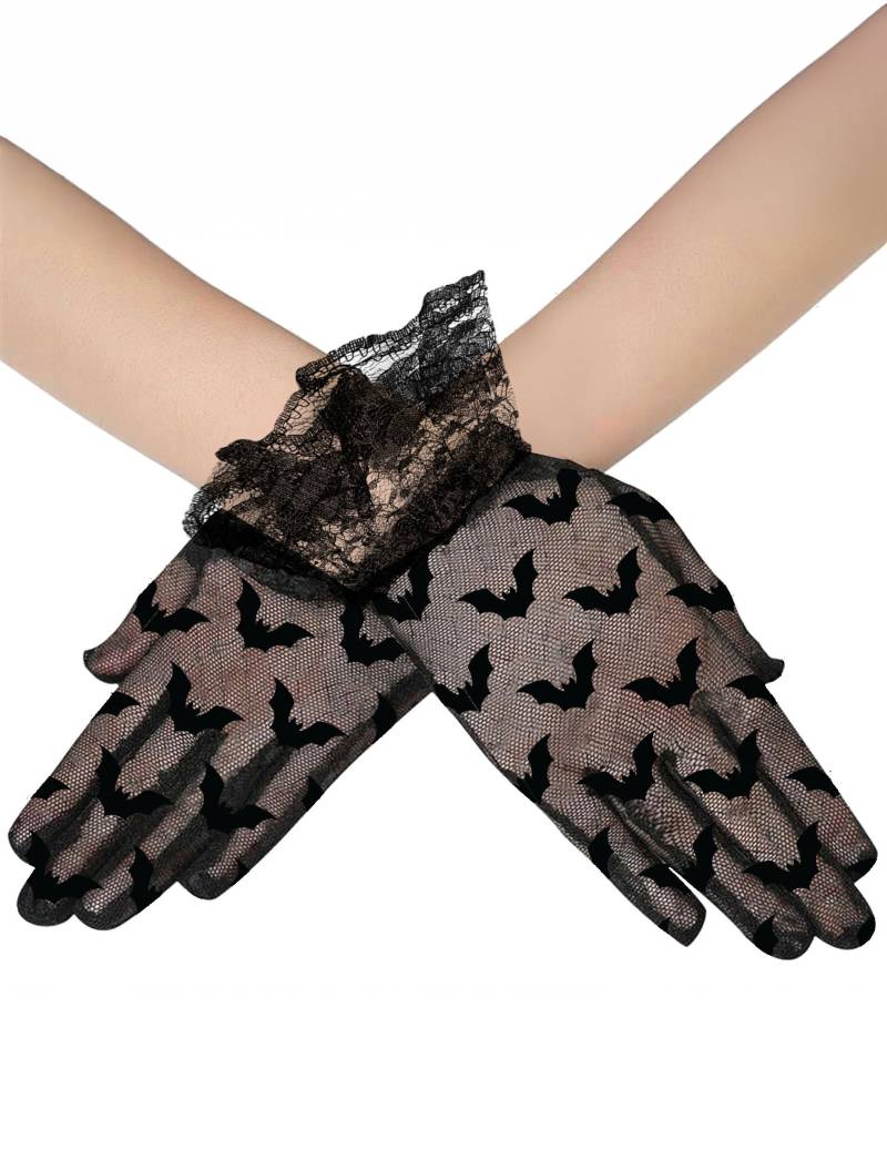 Erwachsenen kurze Fledermäuse Handschuhe von FIESTAS GUIRCA, S.L.