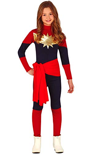 FIESTAS GUIRCA, S.L. Superheldin Captain Kostüm für Mädchen S1-(5/6 Jahre) von FIESTAS GUIRCA, S.L.
