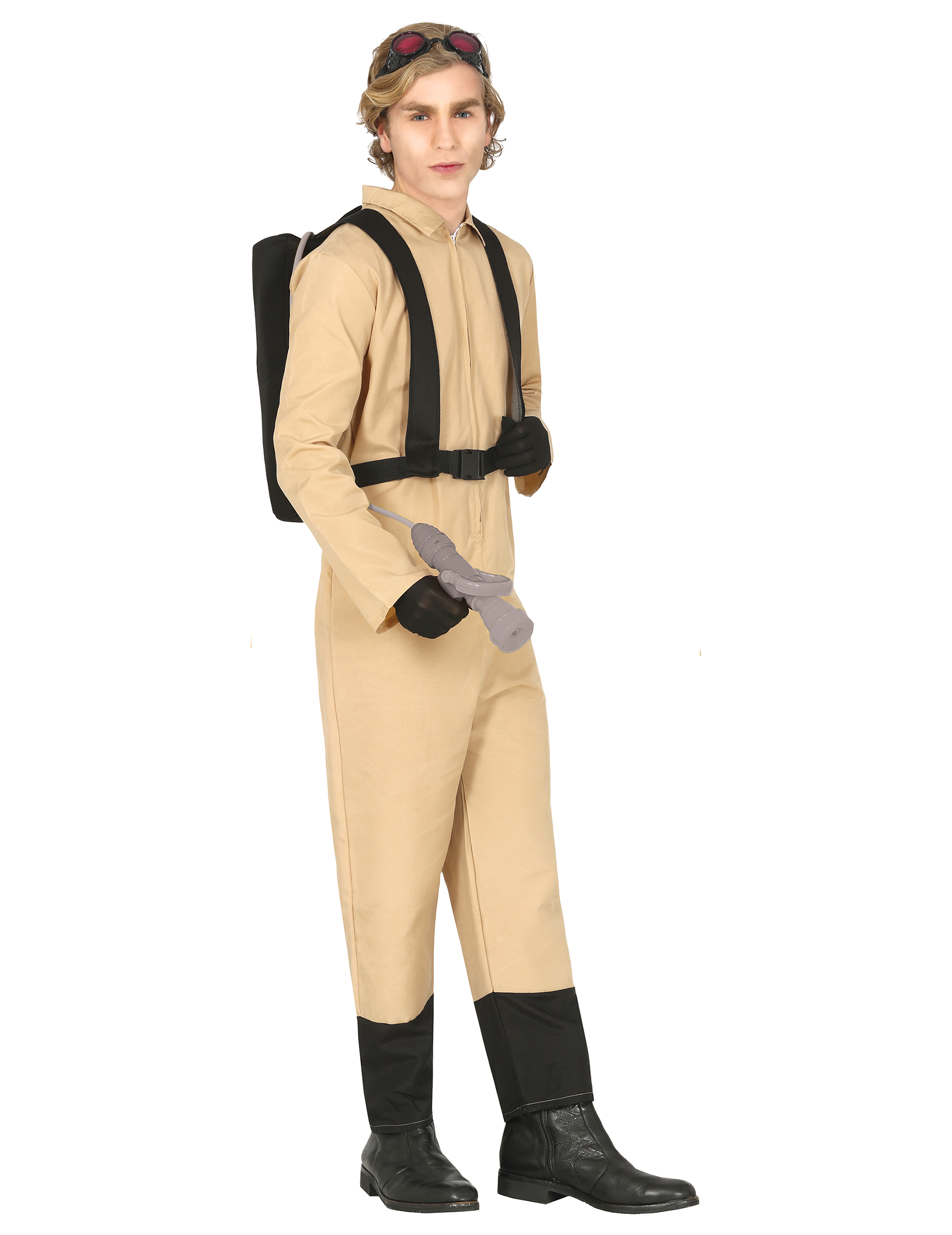 Geisterjäger-Kostüm für Herren Halloweenkostüm braun-schwarz von FIESTAS GUIRCA, S.L.