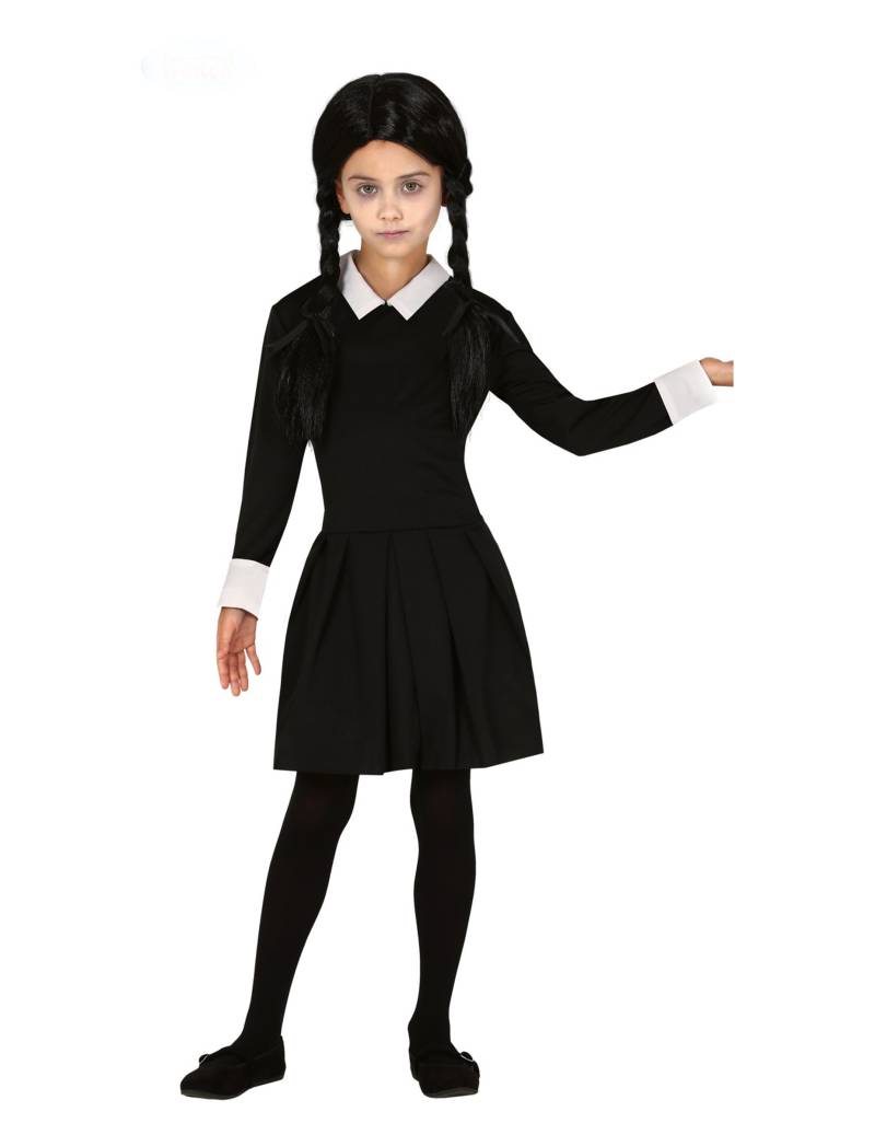 Gothic-Kind Kostüm für Mädchen Halloween-Kostüm schwarz-weiss von FIESTAS GUIRCA, S.L.