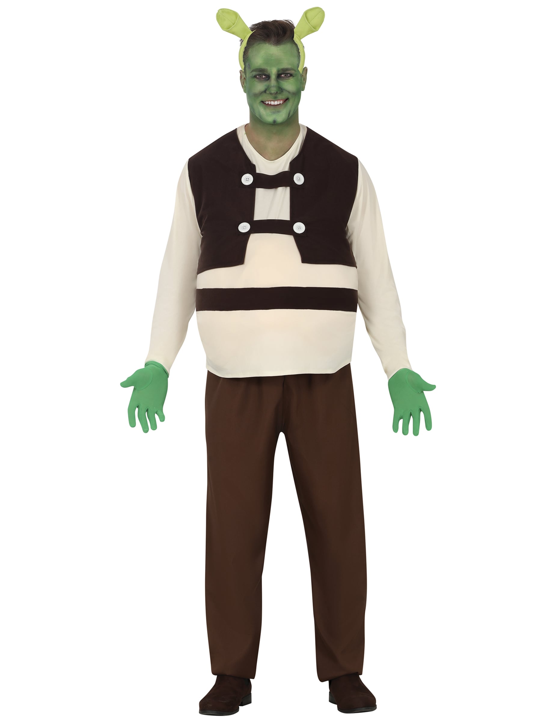 Grünes Oger-Kostüm für Erwachsene von FIESTAS GUIRCA, S.L.