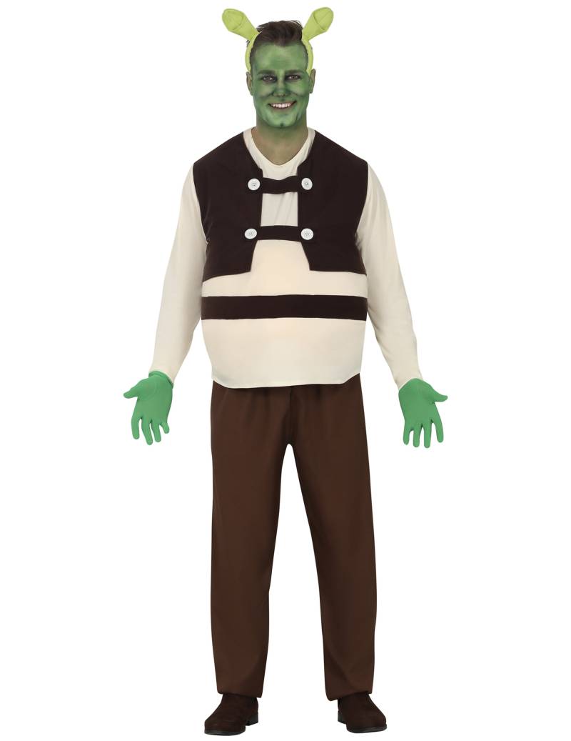Grünes Oger-Kostüm für Erwachsene von FIESTAS GUIRCA, S.L.
